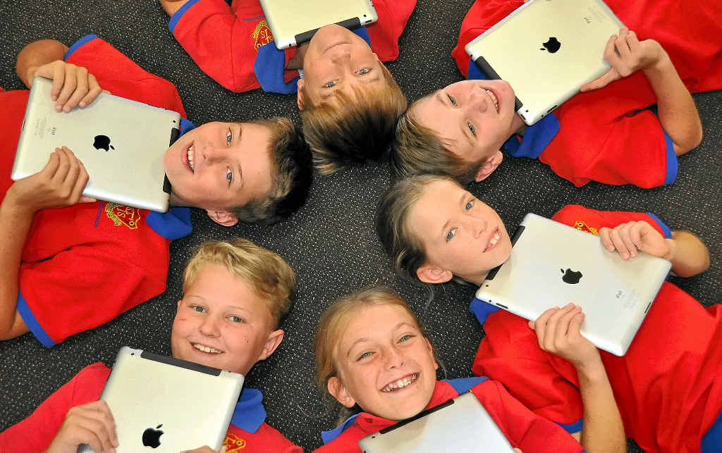 iWON: Students from the 4-7 class at Freestone State School were the happy winners of our iPads for Schools comp.